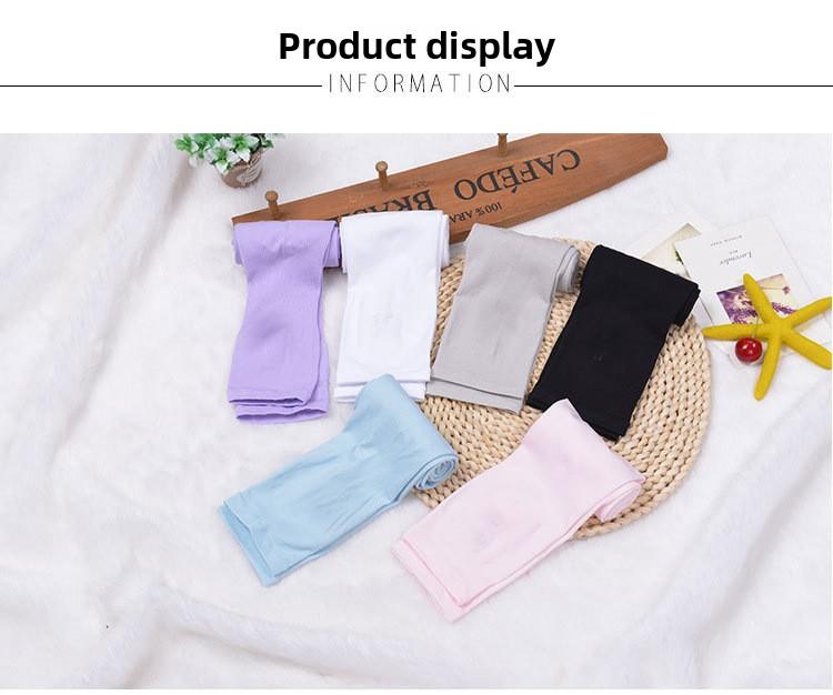 7-piece pack, black + white + gray + skin + pink + blue + purple ice sleeves, summer sunscreen sleeves, women's UV-proof ice sleeves, men's arm guards, driving and riding arm guards, ice silk sleeves