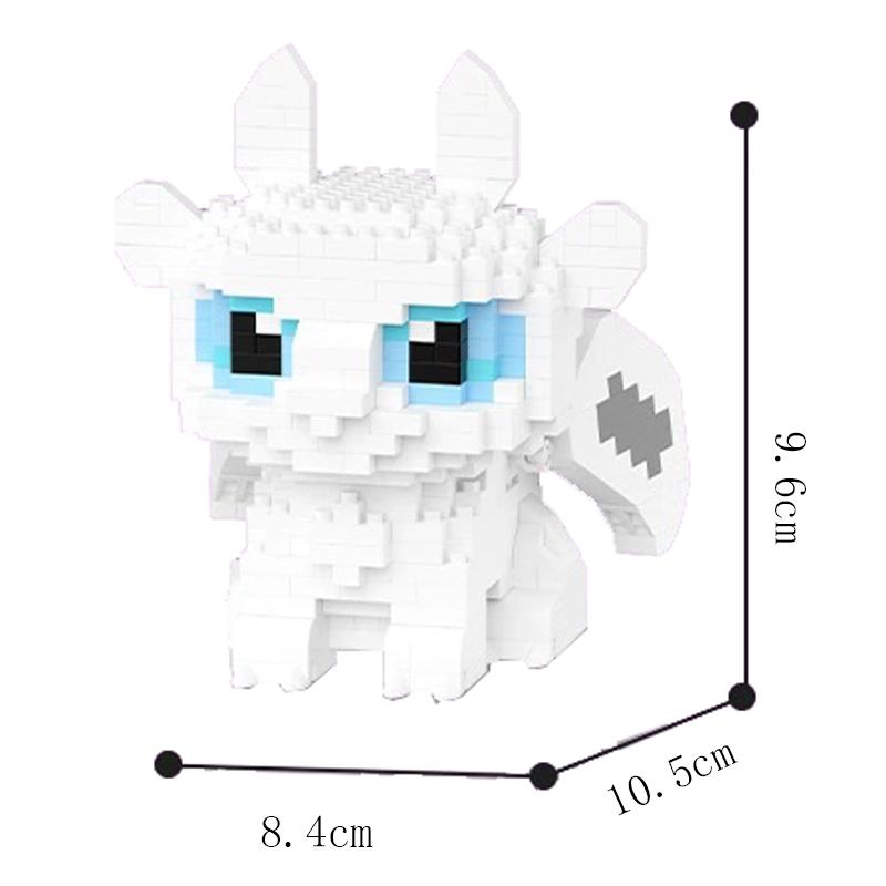 2026 New Building Blocks Animals Toys Cartoon Dragon Microes Blocks Action Figures Halloween Toys Gifts Decorations