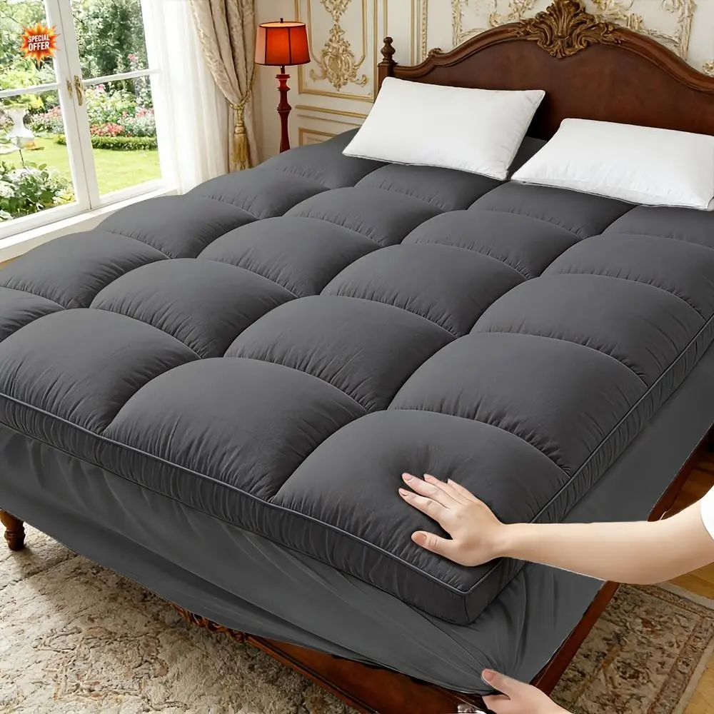 Breathable Mattress Protector, Deep Pocket Design for All Bed Sizes - Machine Washable, Soft Bedding Cover - Ideal Gift for Family