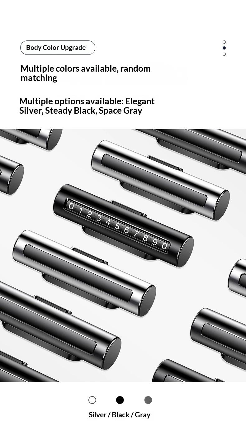 Creative car accessories temporary parking sign, car number plate, hidden parking license plate