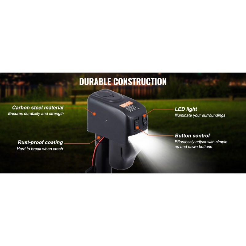 VEVOR Electric Trailer Jack, Power Tongue Jack Weight Capacity 4000 lbs, 9.84-33.85 Electric Tongue Jack with Waterproof Cover for Lifting RV Trailer, Horse Trailer, Utility Trailer, Yacht Trailer