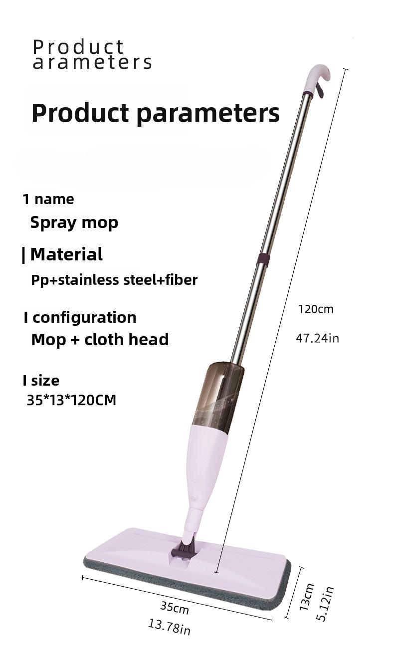 Microfiber Spray Mop for Floor Cleaning with 2 Pcs Washable Pads,Wet Dry Mop for Wood Laminate Tile Cleaning,Lightweight Floor Mop with Spray Function