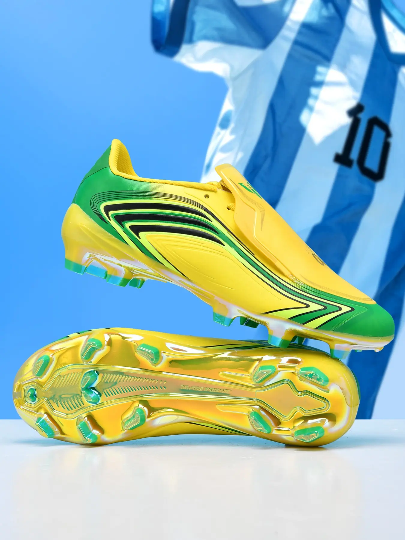 Unisex High-End Seamless Soccer Shoes, Football Boots, Anti-Slip Durable Outdoor Grass Cleats, Superior Grip and Support, Stylish and Premium
