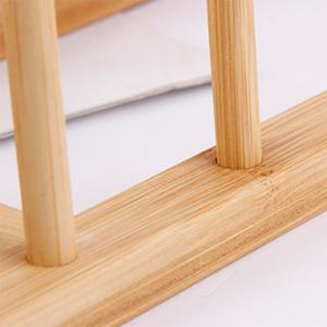SICANDAENHK Tired of messy piled tableware?These 2 pieces bamboo dish rack set is your perfect solution!Multi-functional stand organizer for drying plates, bowls, cups, pot lids and cutting boards, space-saving slim design fits cabinets