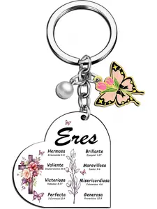 Spanish Christian Gifts For Women Religious Inspirational Gifts With Bible Verse Prayers Gift Inspirational Gift For Women Religious Spiritual Presents For Spanish Female Christian Keychain