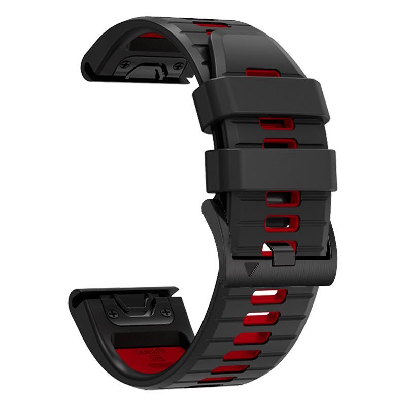 Suitable for Garmin Fenix7/7pro/6 dual-color quick-release silicone strap Fenix7x/7xpro/6x/5x wristband