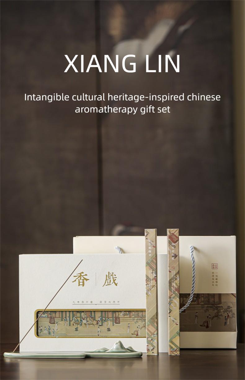 Vietnam Nha Trang Agarwood & Sandalwood Incense Gift Set with Incense Holder Perfect for Gifting Fragrant Aromatherapy Set incense stick fragrance