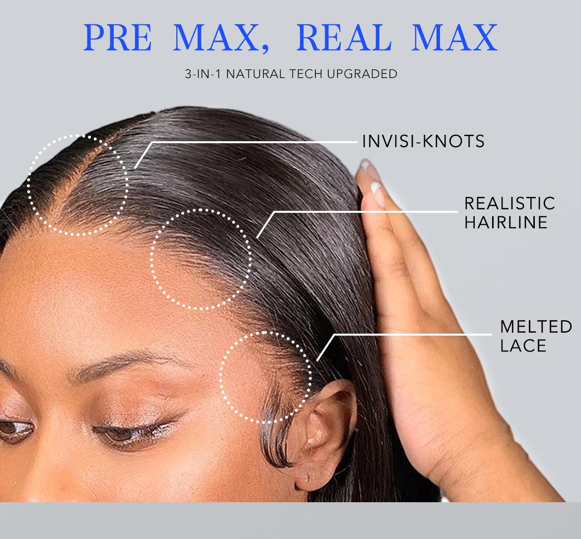 Wavymy Pre-bleached Yaki Straight 13x4 Ear To Ear  Lace Frontal Wigs Pre Everything 200% Density Transparent lace Wig Deep Part 100% Human Hair Wig