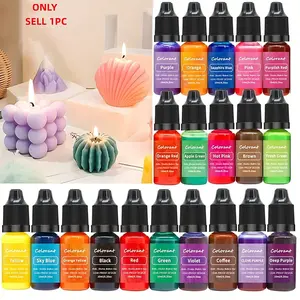 1pc 20 Color 10ml High Concentration Aromatherapy Candle Liquid Coloring Agent Pigment DIY Color Creative Jewelry Making Supplies