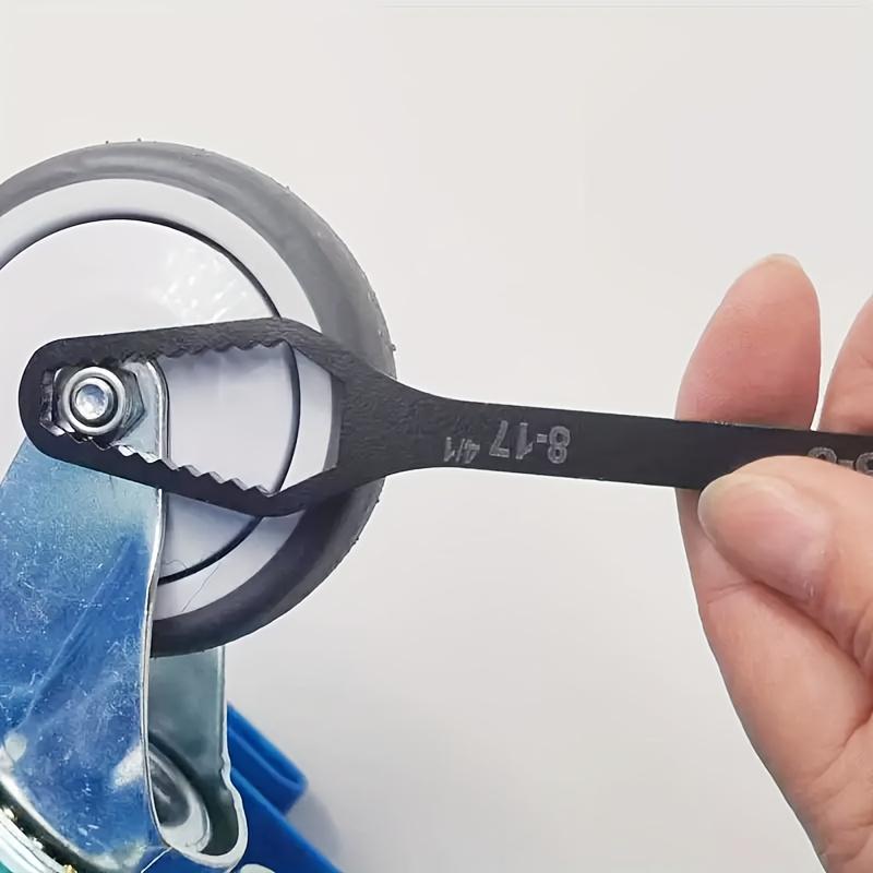 Double Head Wrench Tool, 3-17mm Universal Self-tightening Torx Wrench, Adjustable Double-ended Wrench, Ratchet, Torque(FS)