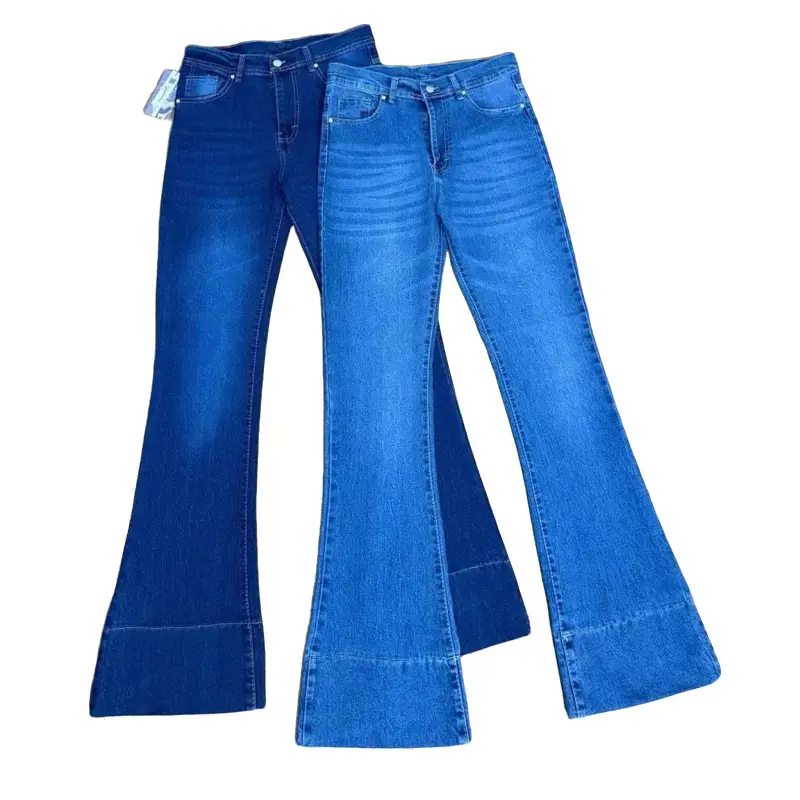 Women's High-Waisted Jeans, Baggy Wide-Leg Stretch Trousers with Tummy Control for Everyday Streetwear,capri