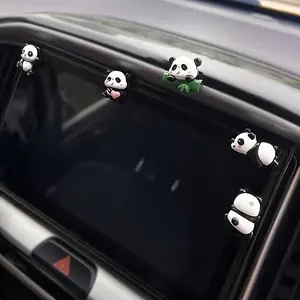 5-Piece Panda Theme Car Decor Set, Ideal for Central Control Area, Enhance Your Vehicle Interior with Creative Beauty