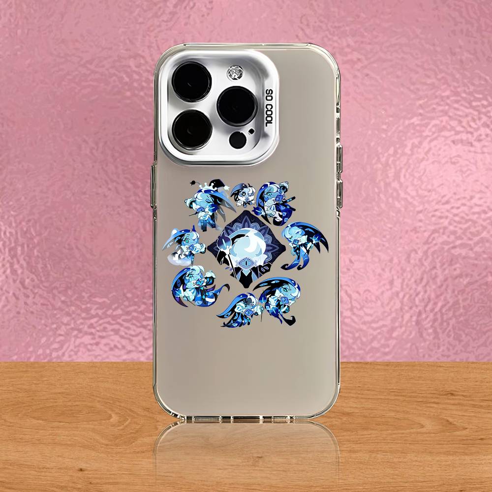 Shadow Milk C-Cookie R-Run Phone Case For iPhone 17,16,15,14,13,12,11,Pro,Max,Plus,Air,Mini,SE4 White Matte Shockproof Cover