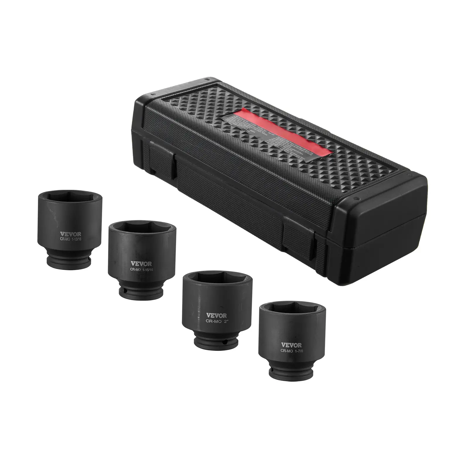 Axle Nut Impact Socket Set, 1/2 Inch Drive Axle Nut Socket Set, Portable Storage Case, Removing or Installing Axle Nuts