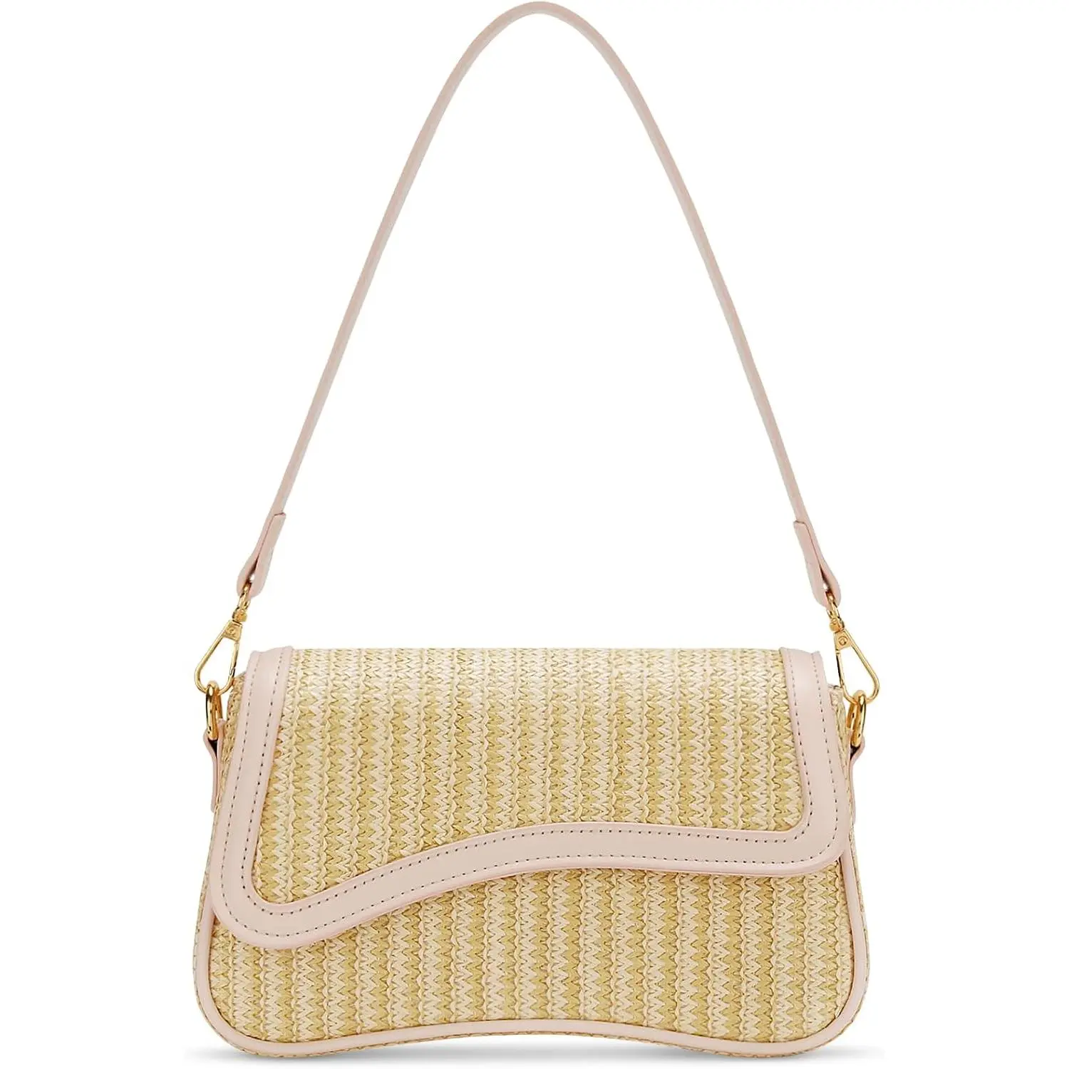 Bag for Women Small Hobo Handbags Cute Mini Clutch Purses | Classic Trendy Retro Underarm Crossbody Bag with Detachable Straps, Zipper Closure