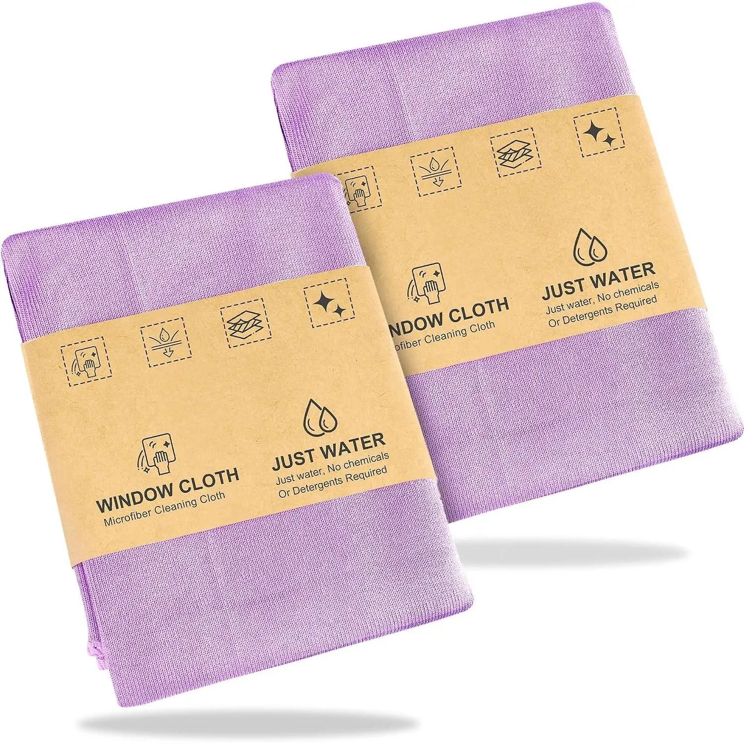 Norwεx -  Package - Microfiber 2-Pack Window Cloth. Just water - without leaving streaks. For Household Enviro Dusting Cleaning Homes, , Bars, Offices. Window Cloth makes cleaning a breeze.
