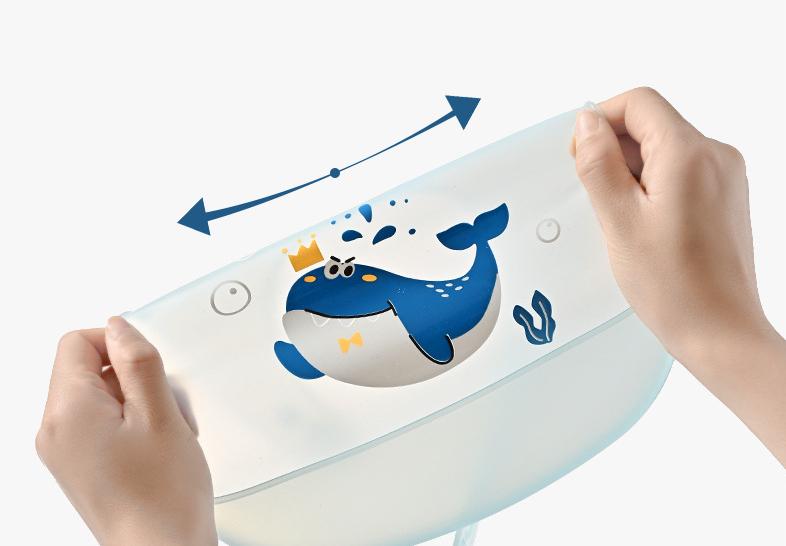 Easy Clean Silicone Bib!No More Mess During Baby Feeding 👶