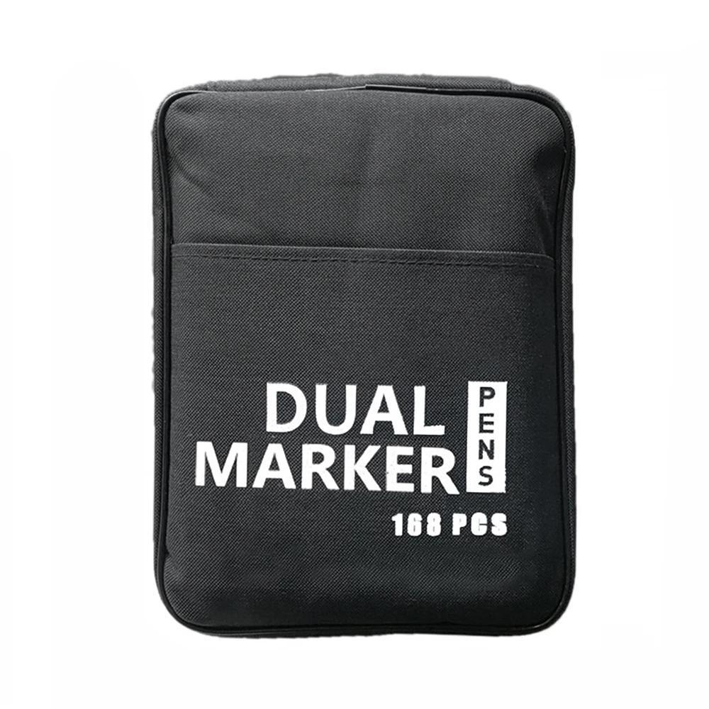 72/100/120/168 Color Dual-Ended Markers Art Brush Set Art Materials for Children, Professional Drawing and Doodling Supplies for School and Home