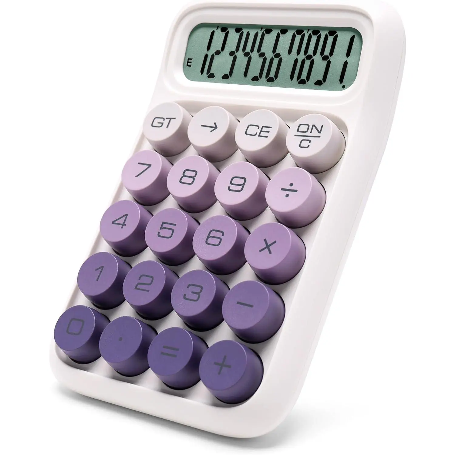 Mechanical  Calculator, 10 Digits, Large LCD Display, , Big Buttons, Aesthetic