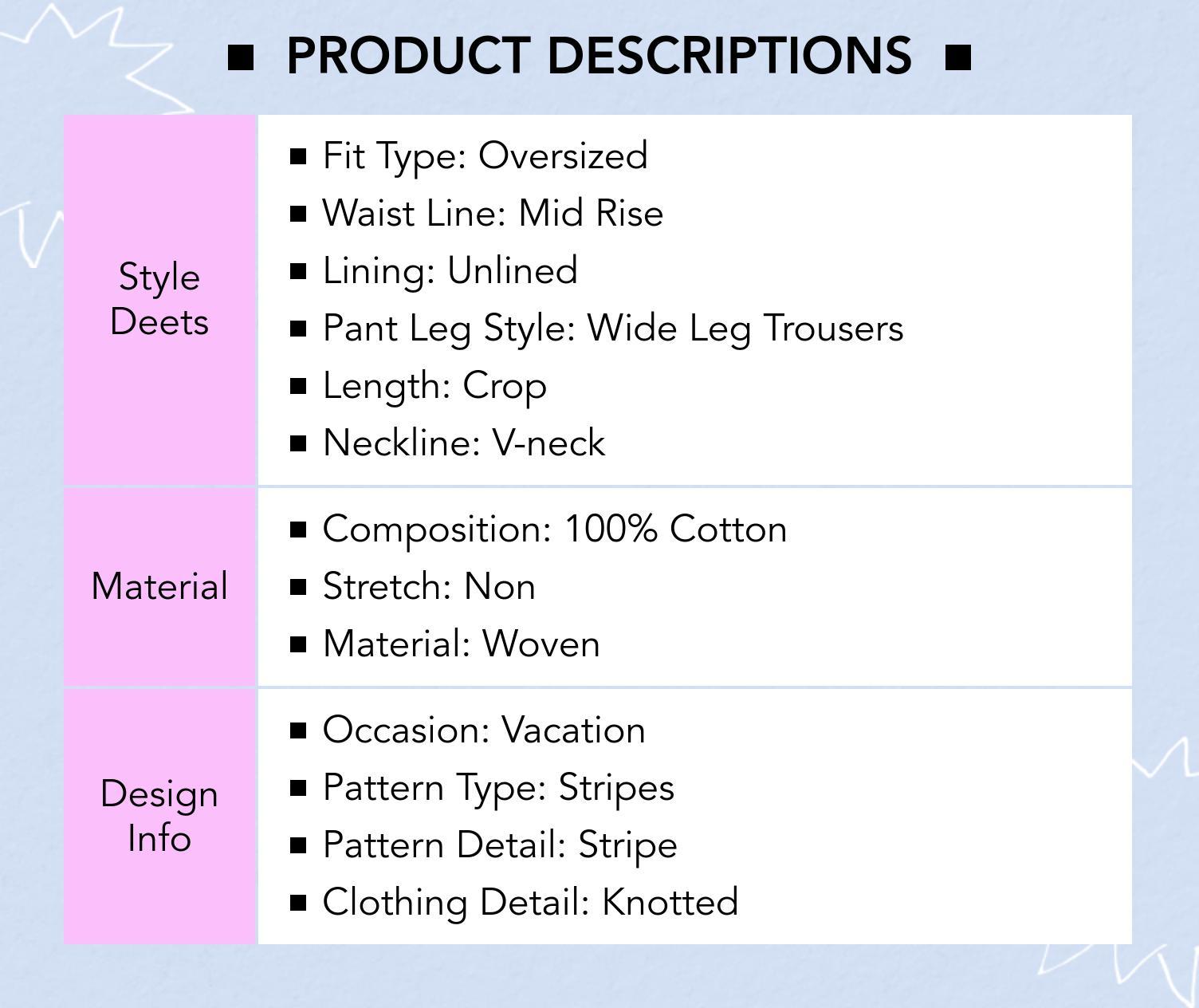 Cider [size 0-10] 100% Cotton V-neck Striped Tie Front Crop Vest & Mid Rise Striped Ruffle Midi Skirt