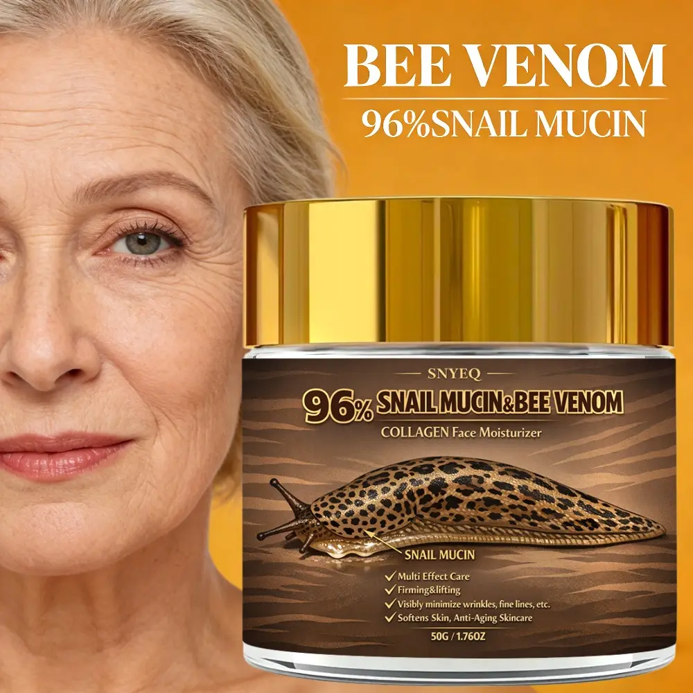 Professional Snail Secretion Liquid And Collagen Cream –INSTANT FIRMINGIN –24-Hour Moisturizing, Real-Time Smoothing, Containing 96% SNAIL MUCIN, BEE VENOM, Hyaluronic Acid, Vitamin ABC &E –Visibly Minimize Wrinkles, Fine Lines, Etc
