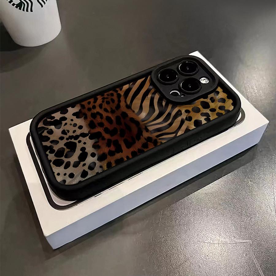 Phone Case - Phone Case - One Piece of a Leopard And Zebra Patterned Phone Case Compatible with for Apple iPhone 17 E Air Pro ProMax iPhone16 15 14 Plus 13 12 Mini 11 X XS XR