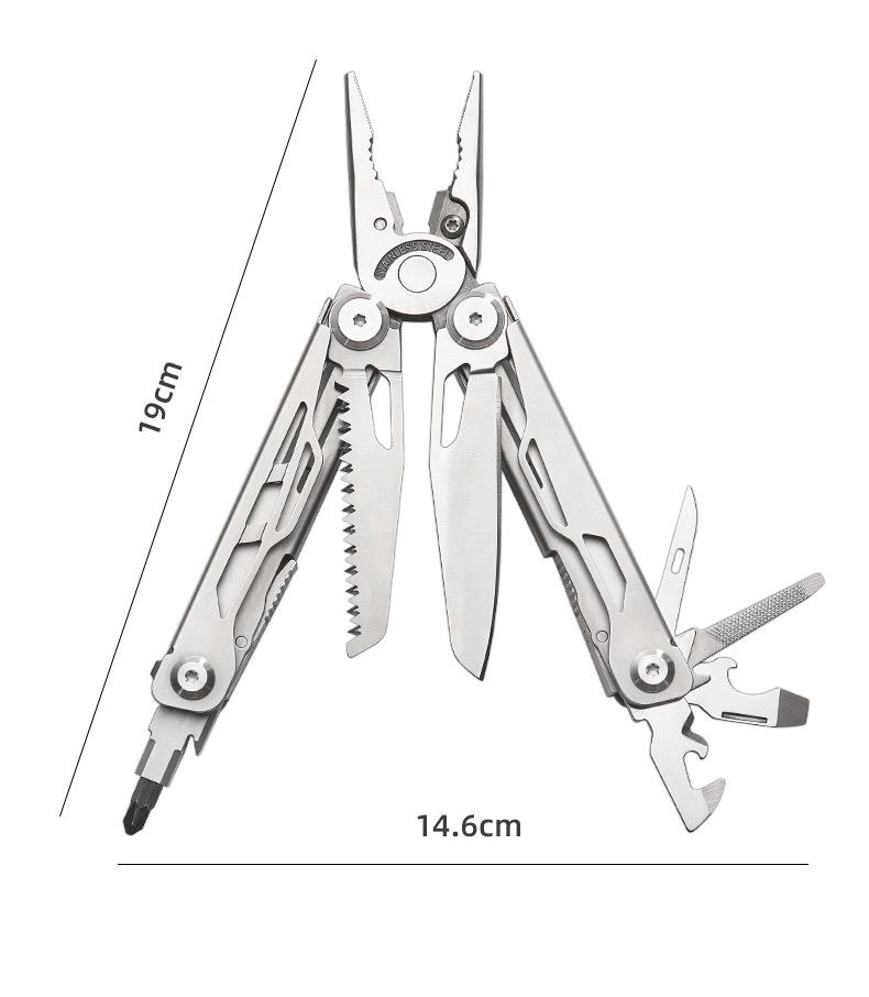 Multi-functional pliers with outdoor folding knife - portable pocket knife, emergency survival gear, multi-tool combination pliers rally essential gear