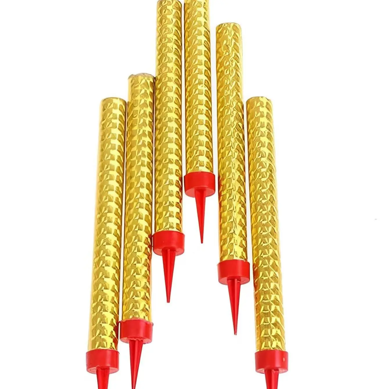 6pcs golden birthday party cake candles, very suitable for birthday parties, wedding decorations, celebration parties
