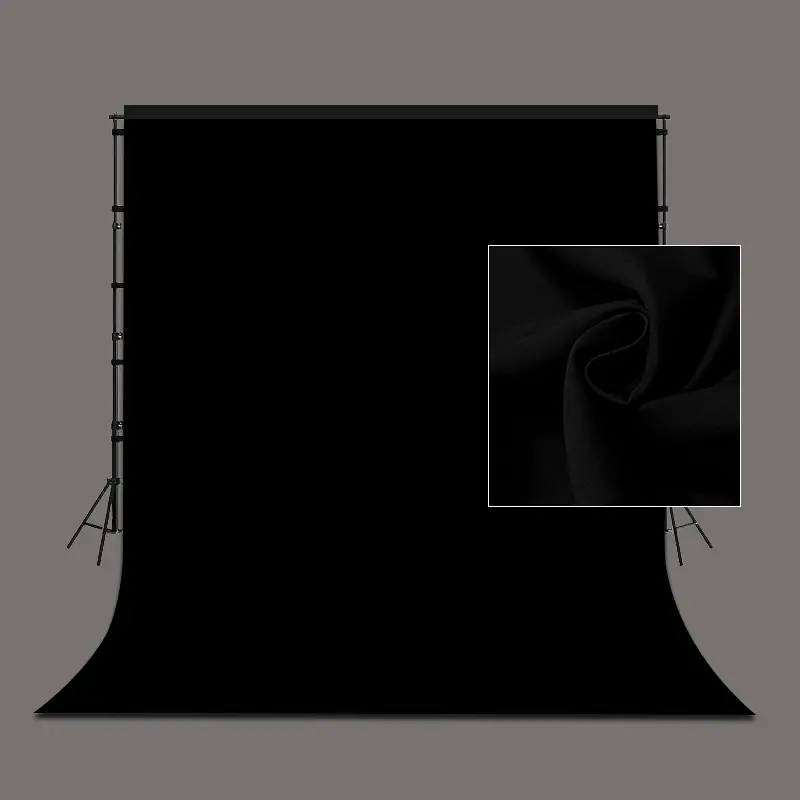 Thickened   Pure black light absorbing cloth, black cloth, vegetable velvet cloth, photography, photography, background cloth, black velvet cloth, live broadcast cloth, photography studio, can be ironed, washed, and folded