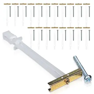 Drywall Anchor with Included Bolts for 1/4-20 Fastener Size, Holds up to 265 pounds Each in 1/2-in Drywall, 20 Pack