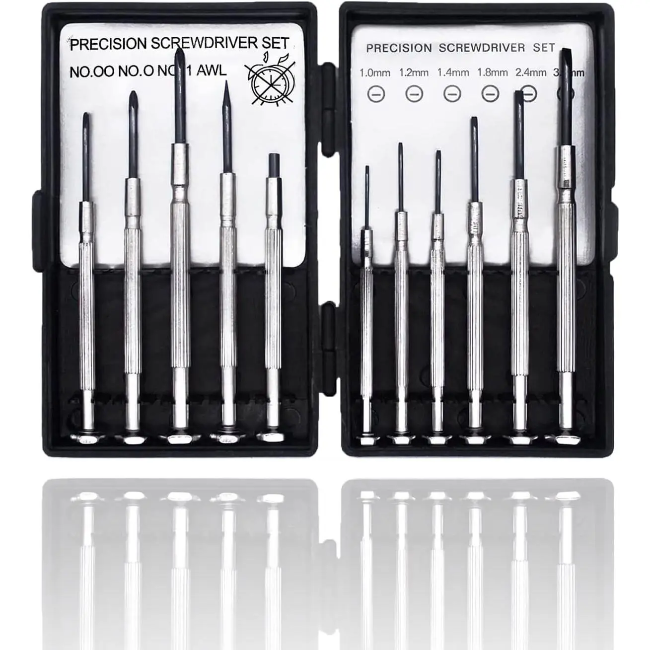 11 PCS Mini Screwdriver Set, Small Screwdrivers of Flathead and Phillips, Screwdriver Sets Glasses, Watch, Phone, Toys, Computer Repair