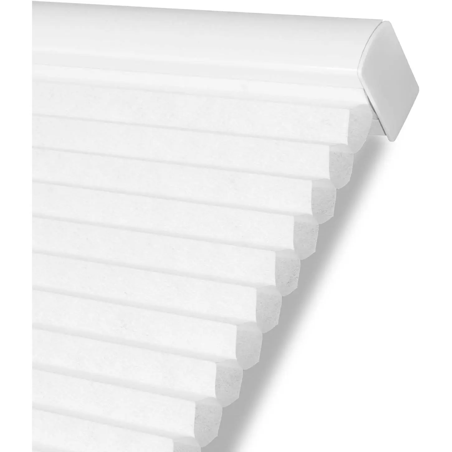 Custom Size Cordless Cellular Shades Light Filtering Honeycomb 1.5" Cellular Blinds, Accordion Blinds for Windows, Office, and Sliding Glass Doors White