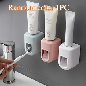 Household Bathroom Wall Mount Automatic Toothpaste Squeezing Dispenser Fully Automatic Installation Type Without Carrying Out Any Drilling Procedures