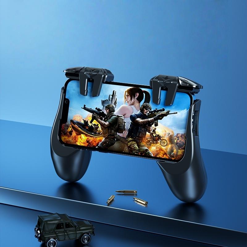 The G21 mobile game trigger is an ergonomic retractable gamepad with auxiliary buttons and mechanical buttons for mobile games handheld gaming console