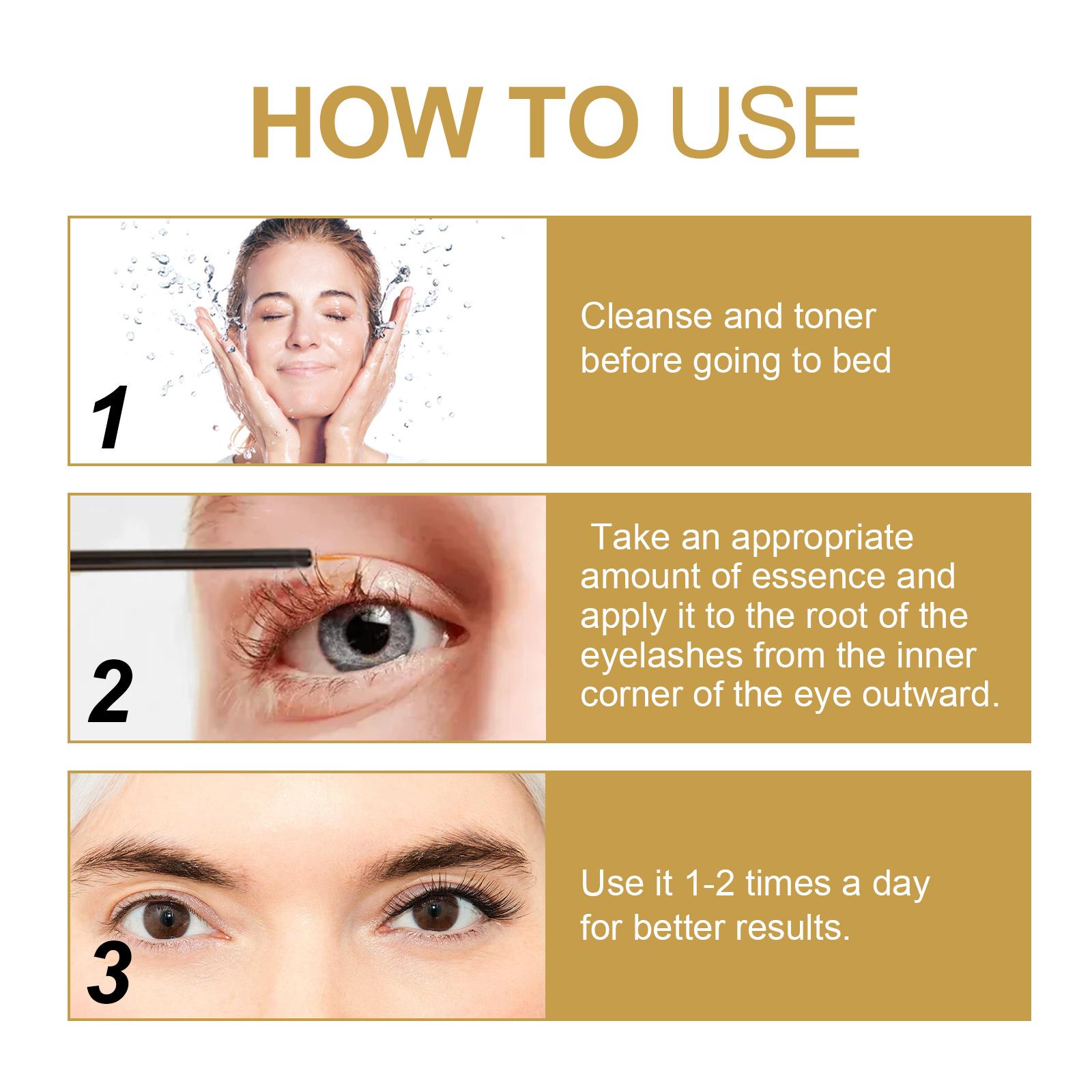 EELHOE Eyelash Liquid Natural Long And Curly Eyelashes Black Thick Moisturizing Mild And Beautiful Eyelash Liquid
