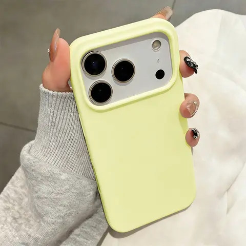 Dopamine Solid Color Anti-Falling Phone Case, Shockproof Casing, Shockproof Cellphone Accessory Compatible With IPhone 17 16 15 14 Pro Max Drop Proof Protective Cellphone Cover Compatible With Air 16e 17e 16 15 Plus Accessories
