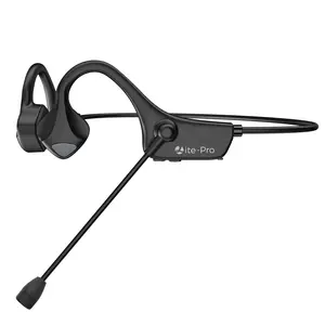 Bone Conduction Over-Ear Noise-Canceling Bluetooth Headset With Microphone Low Latency For Business, Driving, Gaming
