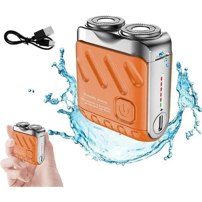 Portable Mini Electrict Shaver for Men, Luggage Electric Shaver, 2025 New Beard Shaver Mini and Portable Suitcase Design for Men