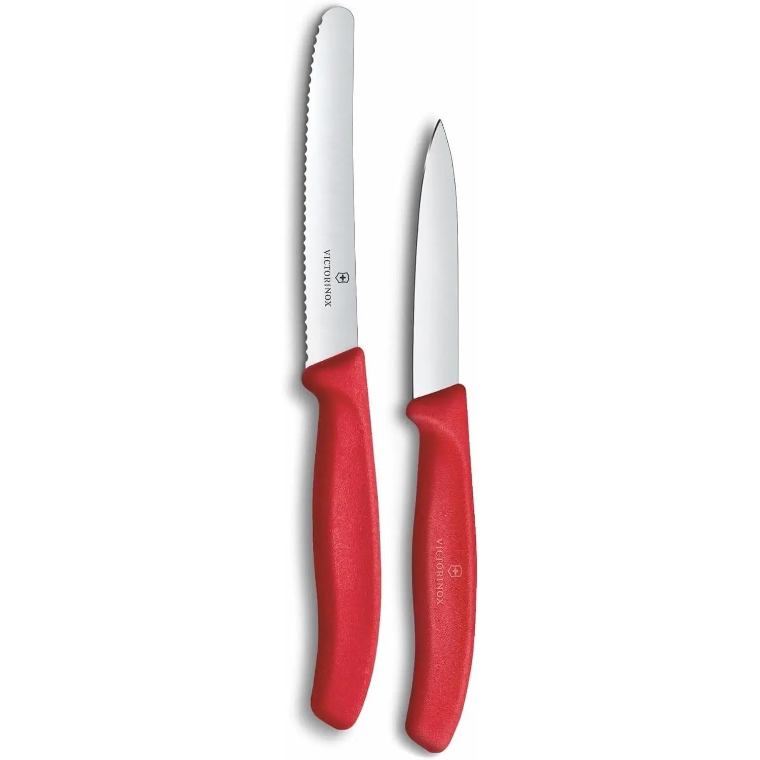 Victorinox Swiss Classic 2-Piece Paring Knife Set, Stainless Steel - Red