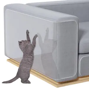 Cat Scratch Furniture Protector, Crystal Clear Couch Guards from Cats, Anti-Scratch Detergent Shield Tape for Sofa Fabric Leather Chairs Door, No Residue Self-Adhesive Pet Claw Deterrent