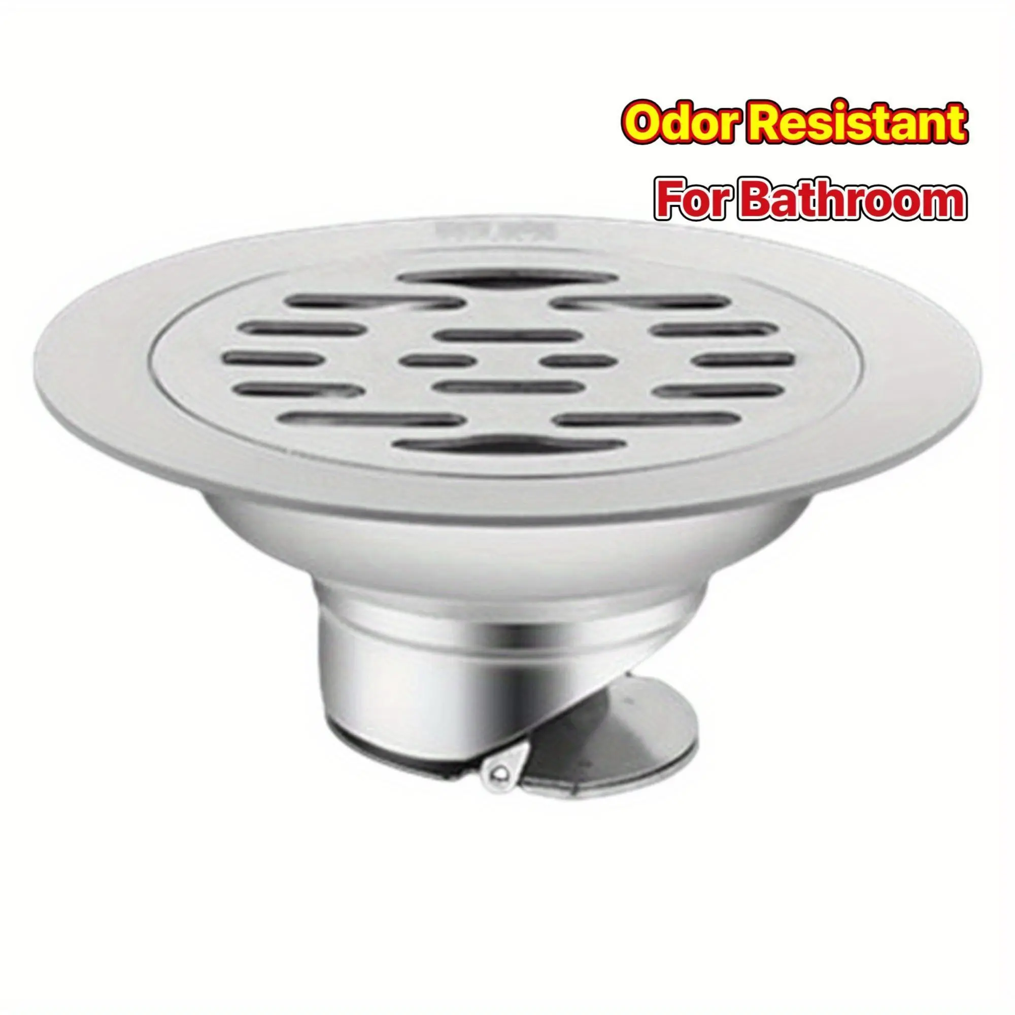 Eco-Friendly Stainless Steel Floor Drain - 1pc Anti-Odor Drainer with 10cm Strainer Cover for Bathroom, Kitchen (Bathroom Home Supply Gadget)