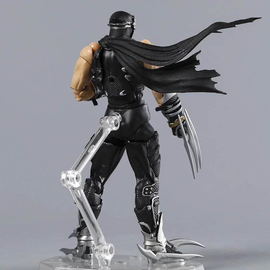 Revoltech Yamaguchi Ninja Gaiden Ryu Hayabusa 1/12 Scale Articulated Action Figure With Bonus Collectible Model For Game Fans