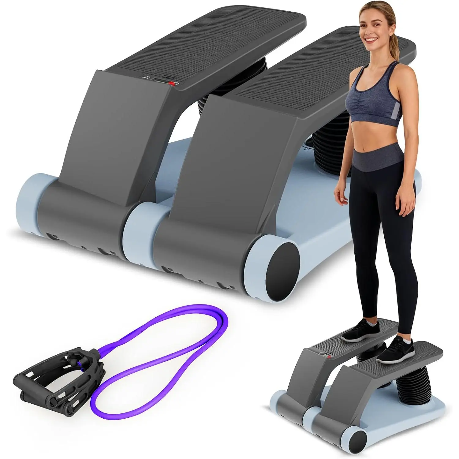Air Stepper Machine with Resistance Bands
