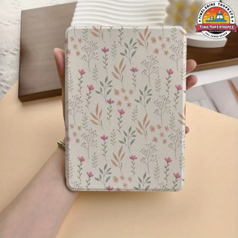 Kindle Paperwhite (7/6.8/ 6inch , 12th/11th/10th/8th/7th/6th/5th Generation - 2024/2025) Floral Leaf Design Protective Case Cover| Kindle e-book enhancement accessory, Colorsoft signature edition, cute basic protective case, Leaf Print Cover