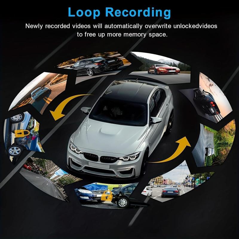 1080P Dash Camera Front and Inside,Dashcams for Cars with IR Night Vision Loop Recording G-Sensor 24Hr Parking (1080 P Front and Inside)