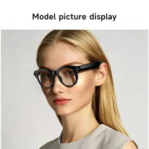 Ai Smart Glasses with Camera, 8mp Photo, 1080P Video, Open Ear Audio, Photo Recognition, Lightweight, Unisex, Color-Changing Lenses
