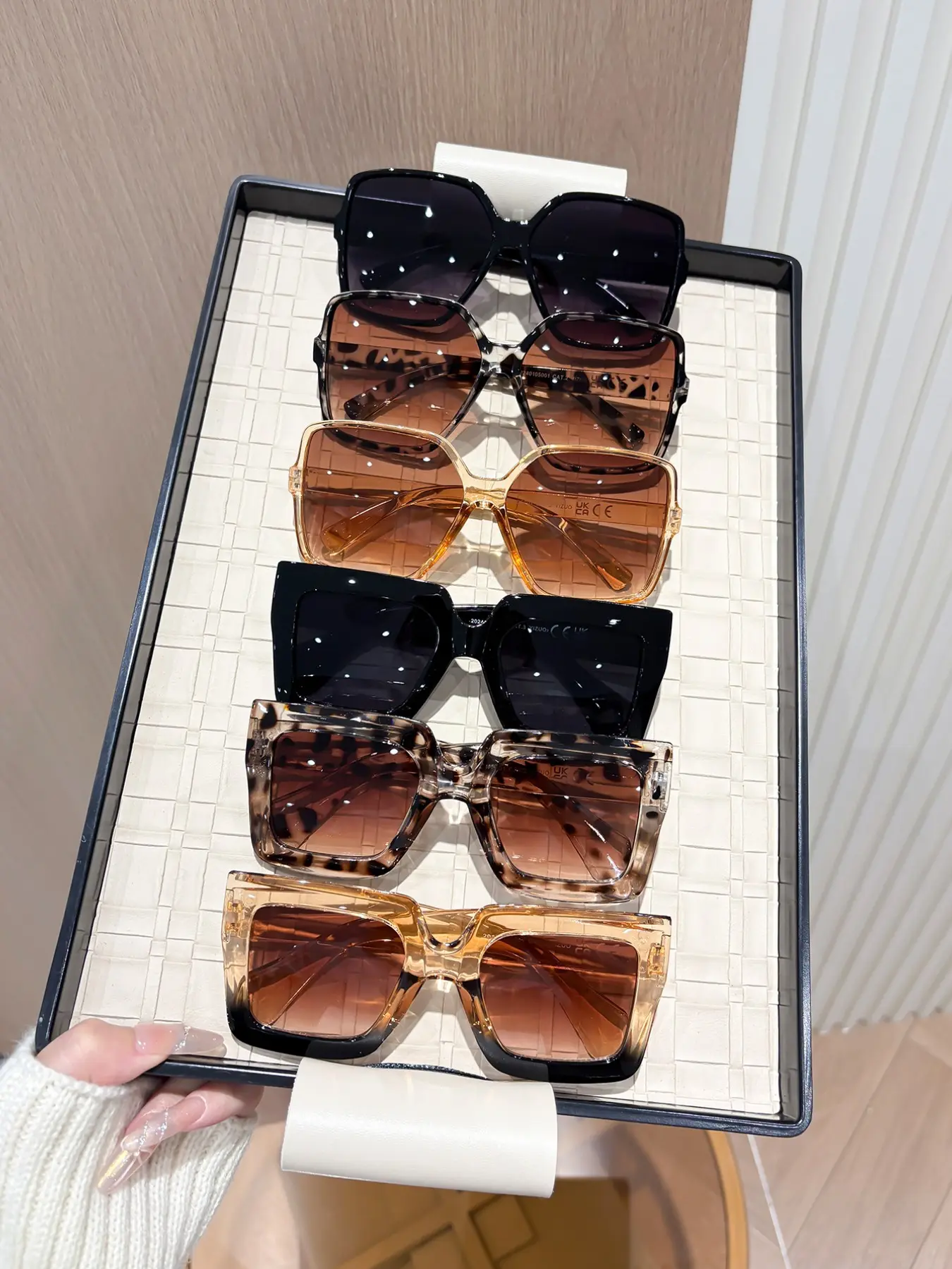 6 Pairs Classic Retro Elegant Women's Casual Leopard Pattern Sunglasses Set, Perfect for Daily Use, Street Photography, Afternoon Tea Parties