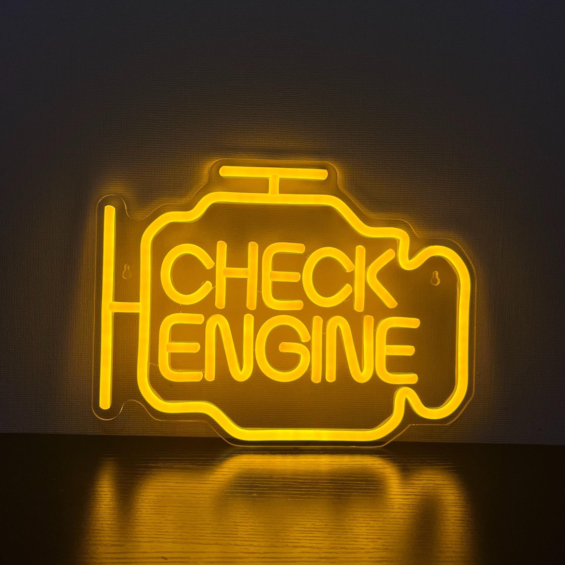 LED Neon Engine Shaped Decorative Light, Neon Accent Lights for Indoor Decor, USB Powered and Dimmable, Perfect for Parties and Events