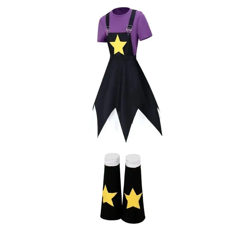 Game PPoppy Cos Lily Cosplay Costume Top Skirt Socks Outfit Uniform for Halloween Cosplay Carnival Playtime Chapter Thigh Socks
