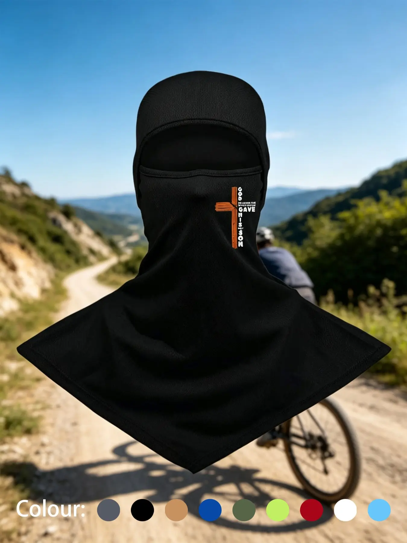 1pc/3pcs New Arrival Balaclava Cross Printing Full Face Mask Outdoor Sunscreen Dust Hood Balaclava Hat Unisex Sweat Absorbing Breathable Quick Drying Neck Shawl Cycling Mask for Motorcycle Riding Fishing Outdoor Activities